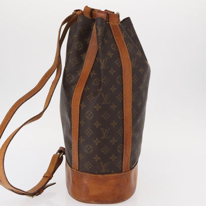 Louis Vuitton Randonnee Pochette Monogram Coated Canvas, BROWN, CANVAS, Handbag