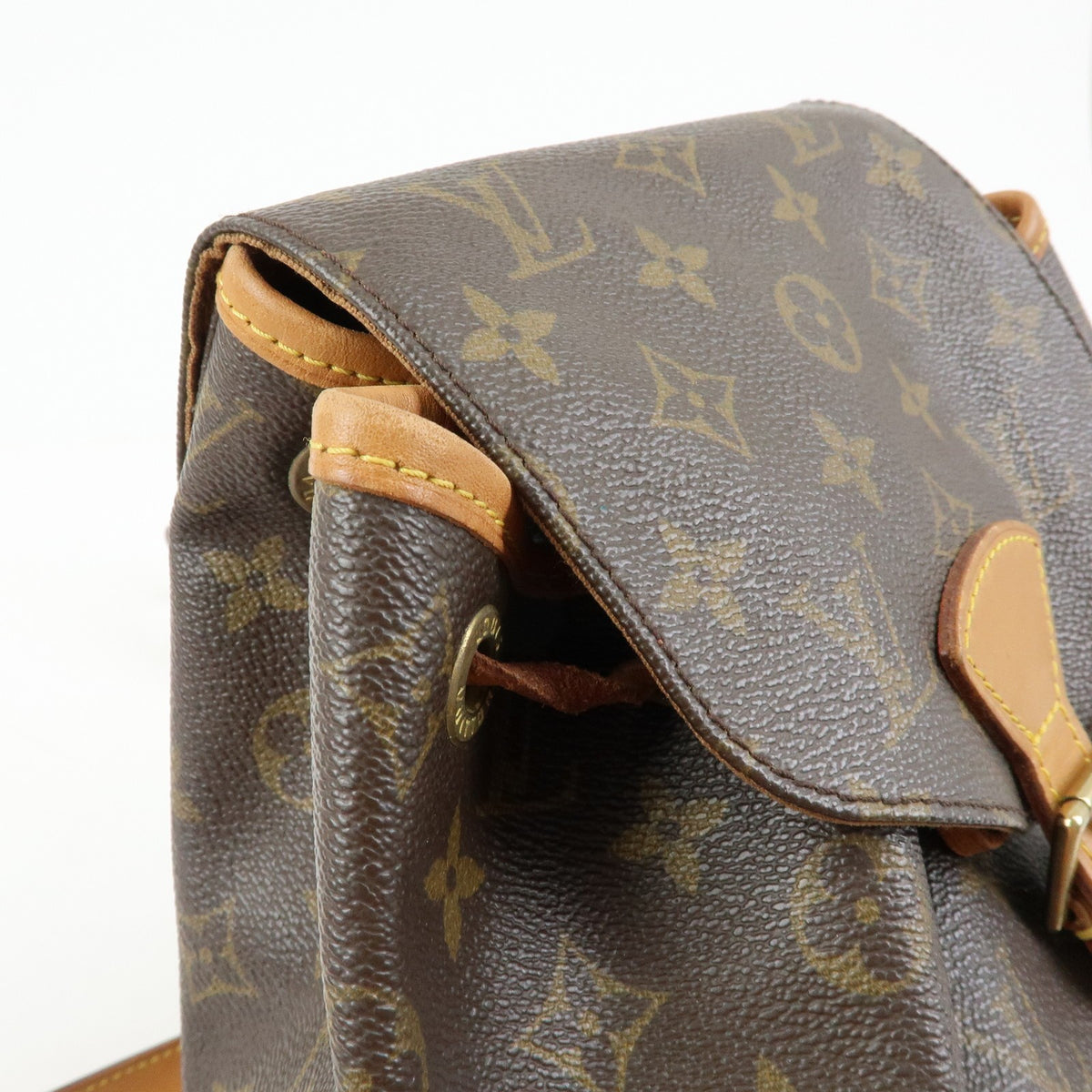 Louis Vuitton Vintage Montsouris Monogram Canvas, Brown, Canvas, Backpack