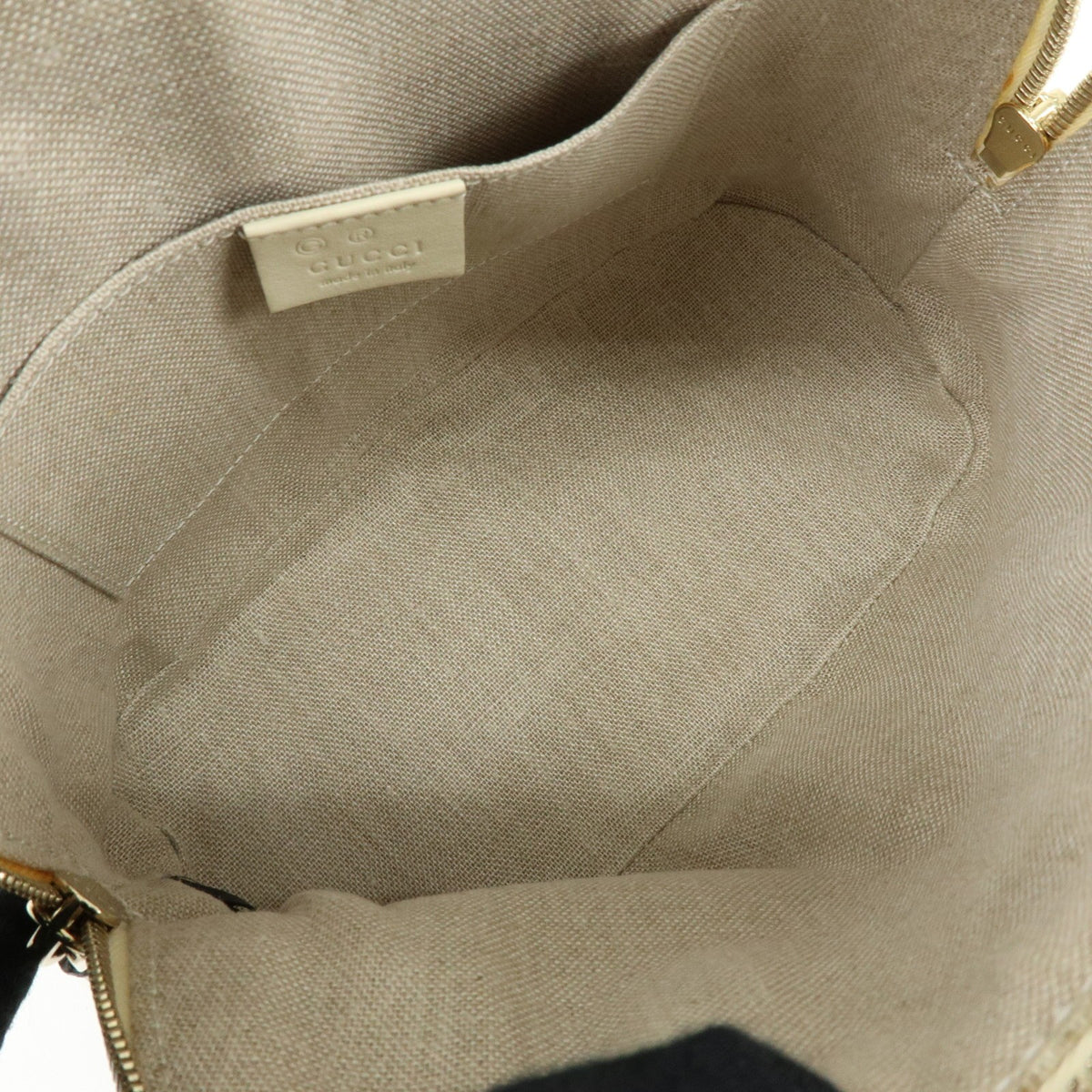 Gucci Convertible Dome Satchel Guccissima Leather, White, Leather, Handbag