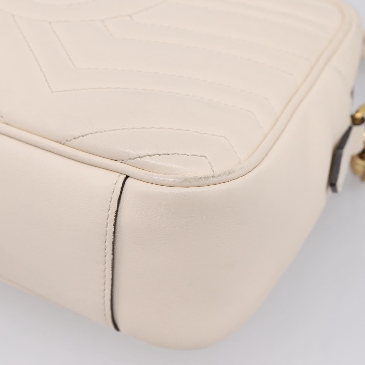 Gucci GG Marmont Multi-Use Matelasse Leather, White, Leather, Handbag