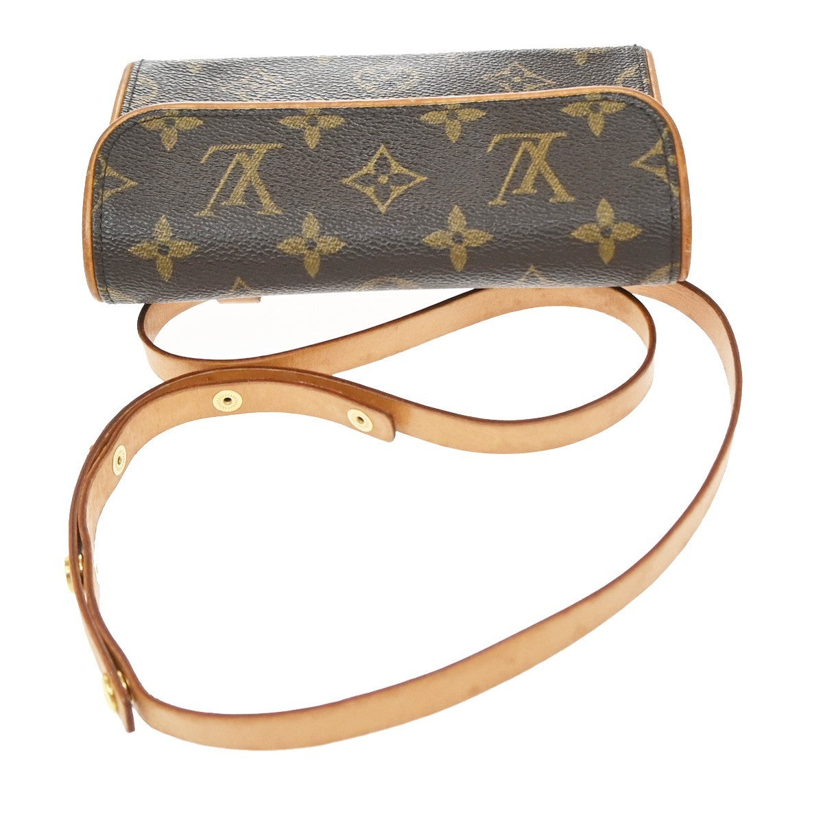 Louis Vuitton Florentine Waist Monogram Canvas, Brown, Leather, Clutch
