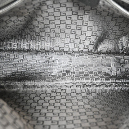 Gucci Vintage Hobo Canvas, Black, Canvas, Shoulder Bag