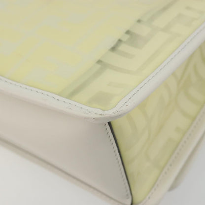 Fendi Kan I F Zucca PU, Clear, Canvas, Shoulder Bag
