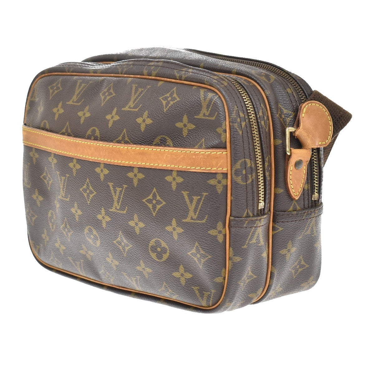 Louis Vuitton Reporter Monogram Canvas, Brown, Canvas, Shoulder Bag