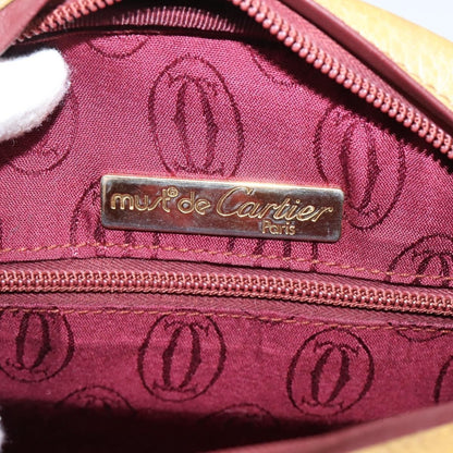 Cartier Tasseled Must de Cartier Leather, Beige, Leather, Shoulder Bag