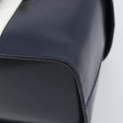 Celine Handbag Leather, Navy, Leather, Handbag