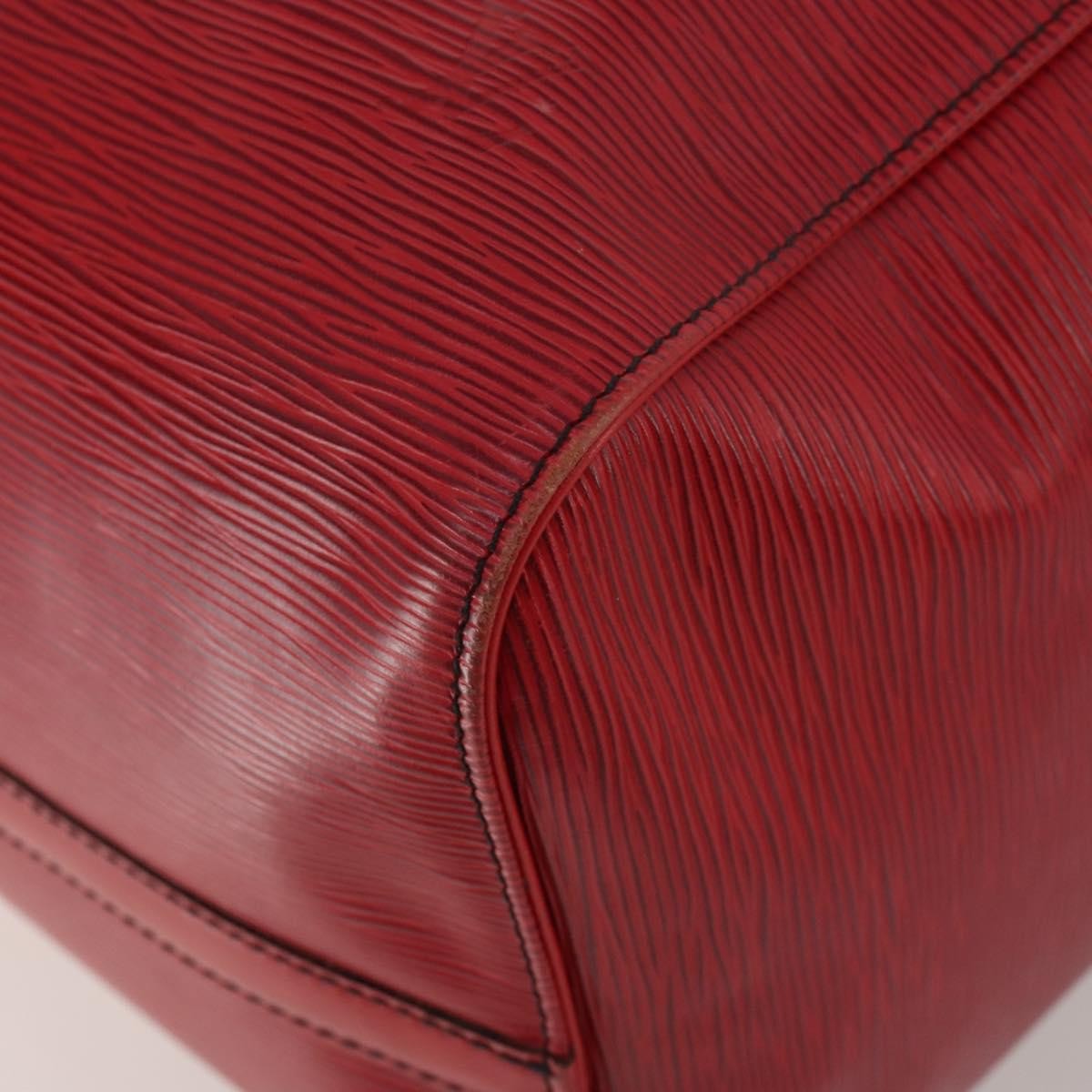 Louis Vuitton Keepall Epi, Red, Leather, Travel Bag