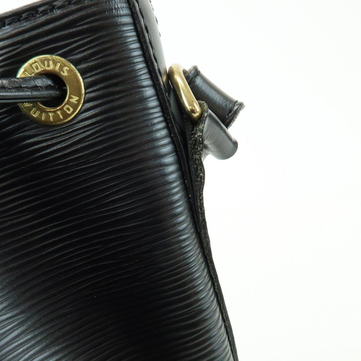 Louis Vuitton Petit Noe Epi Leather, Black, Leather, Handbag