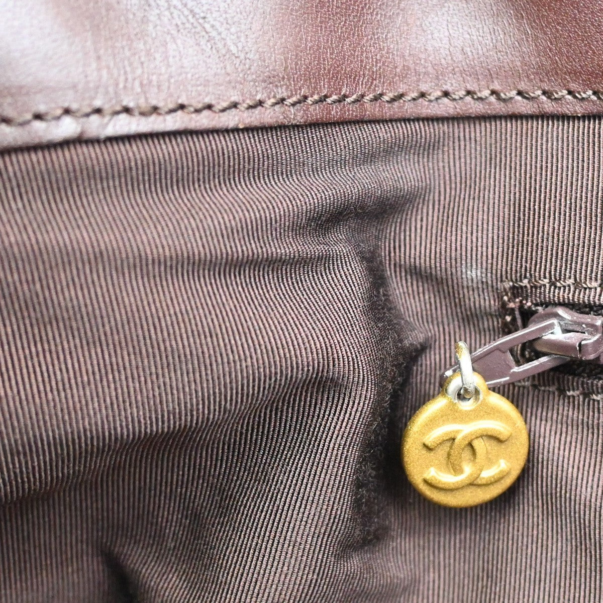 Chanel Vintage Tote Canvas, Beige, Canvas, Tote Bag