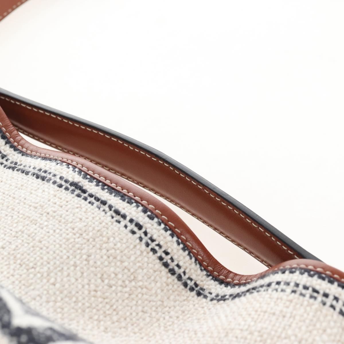 Celine Bucket 16 Raffia, Beige, Canvas, Handbag