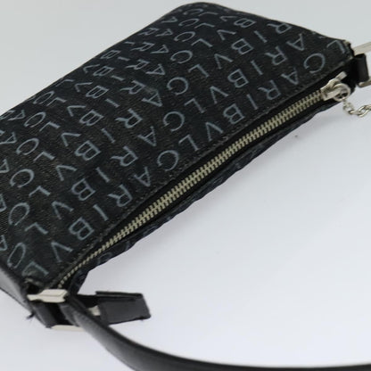 Bvlgari Logomania Canvas, Black, Canvas, Shoulder Bag
