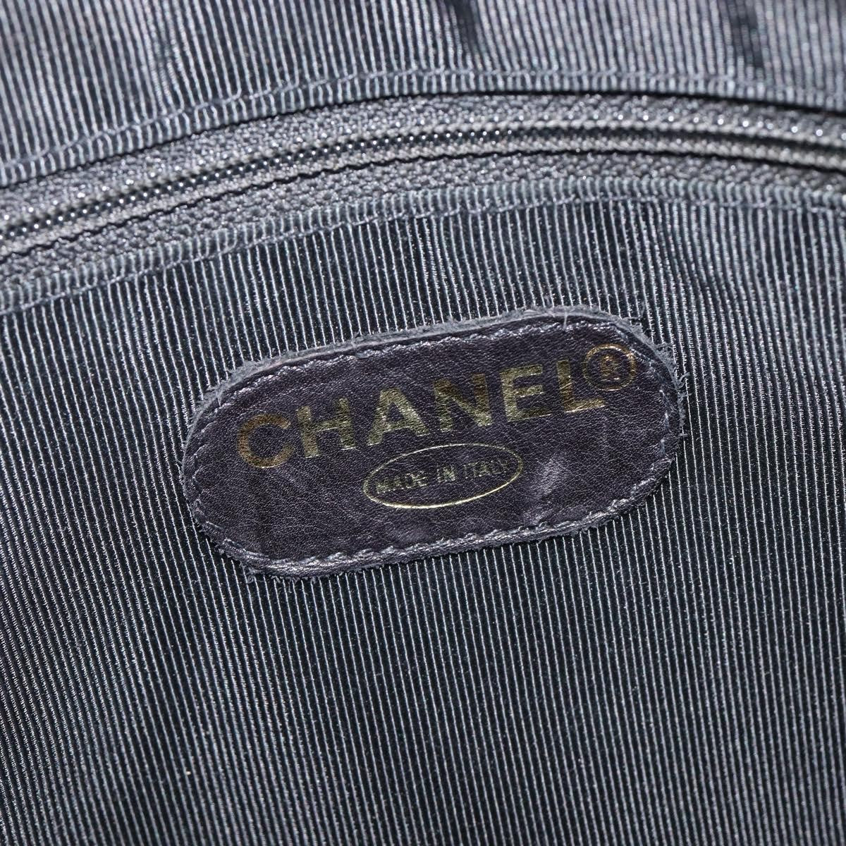Chanel Coco Mark Patent Leather, Black, Patent Leather, Shoulder Bag