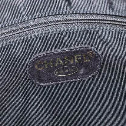 Chanel Coco Mark Patent Leather, Black, Patent Leather, Shoulder Bag