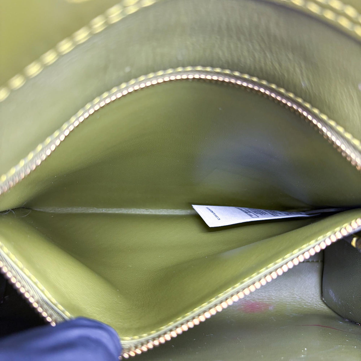 Burberry Title Pocket Leather, Green, Calfskin, Crossbody Bag