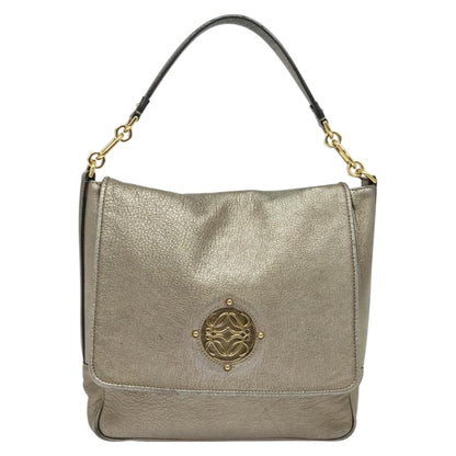Loewe Anagram Leather, Gold, Leather, Tote Bag
