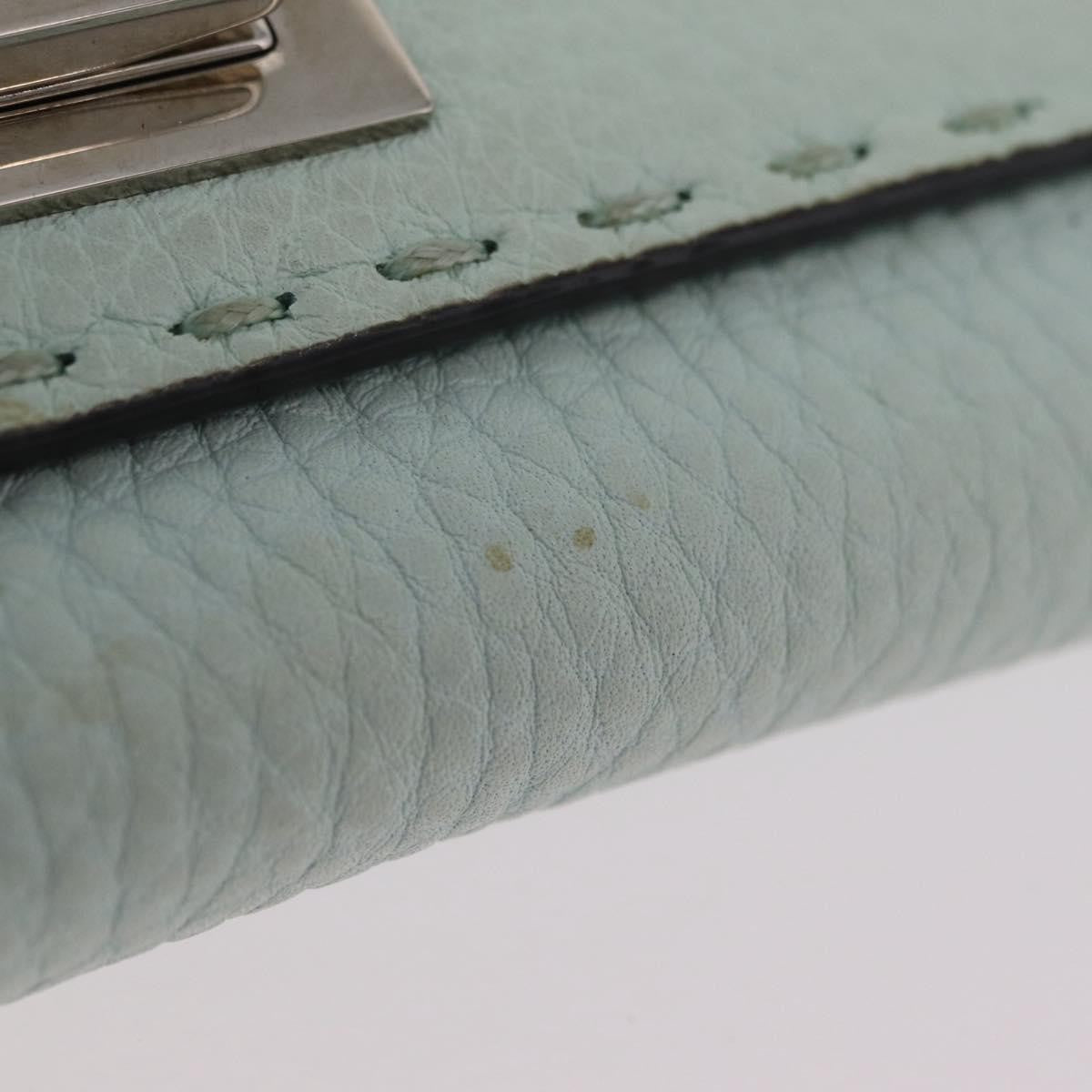 Fendi Selleria Peekaboo Leather, Green, Leather, Wallet