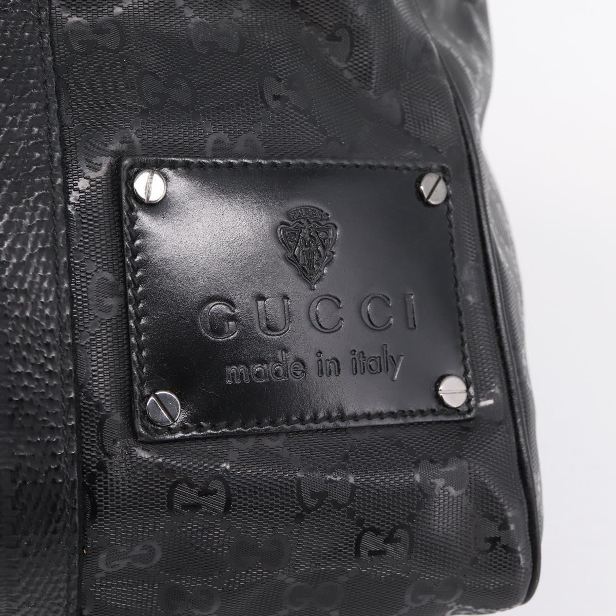 Gucci Indy Tote PVC Leather, Black, PVC, Tote Bag