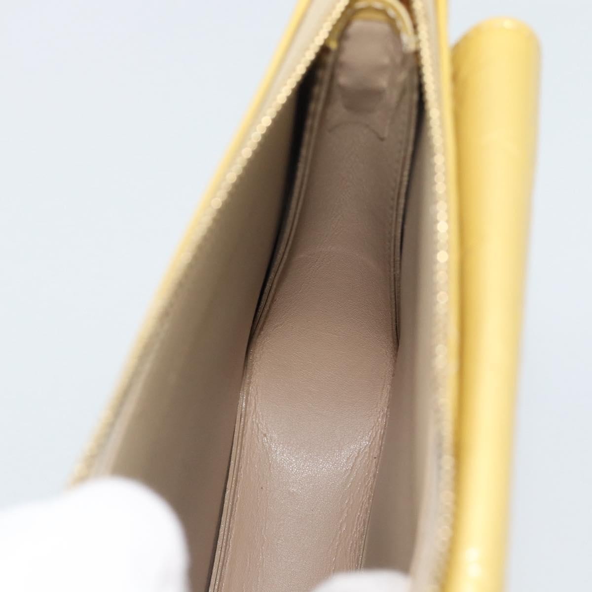 Louis Vuitton Mott Monogram Vernis, Beige, Patent Leather, Clutch
