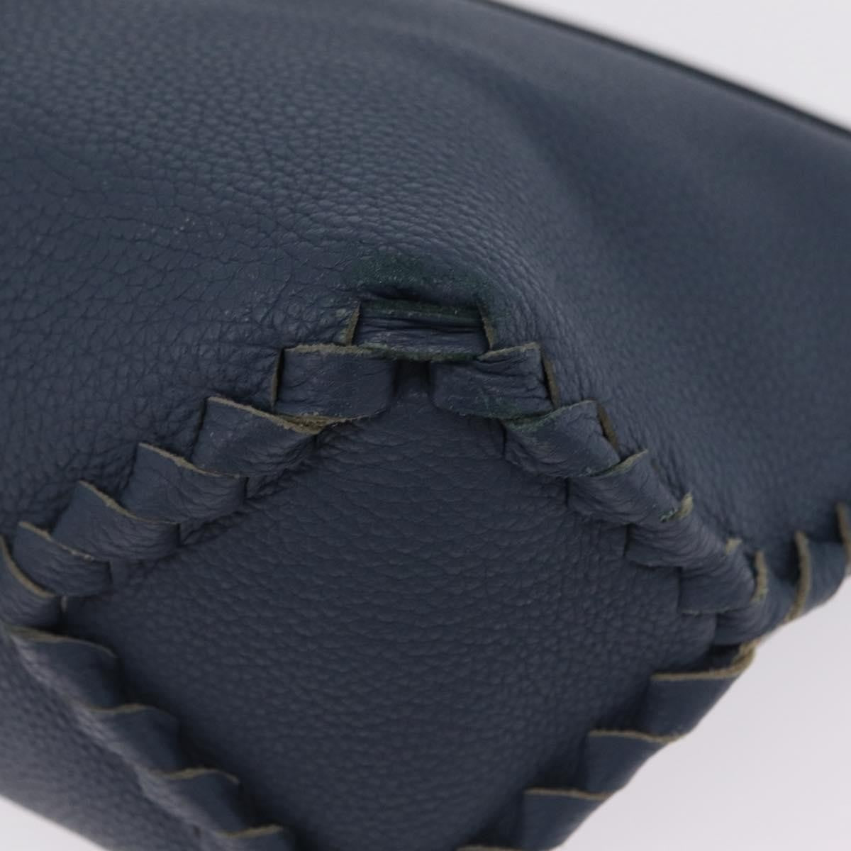 Bottega Veneta Zip Hobo Cervo with Intrecciato Detail, Blue, Leather, Shoulder Bag