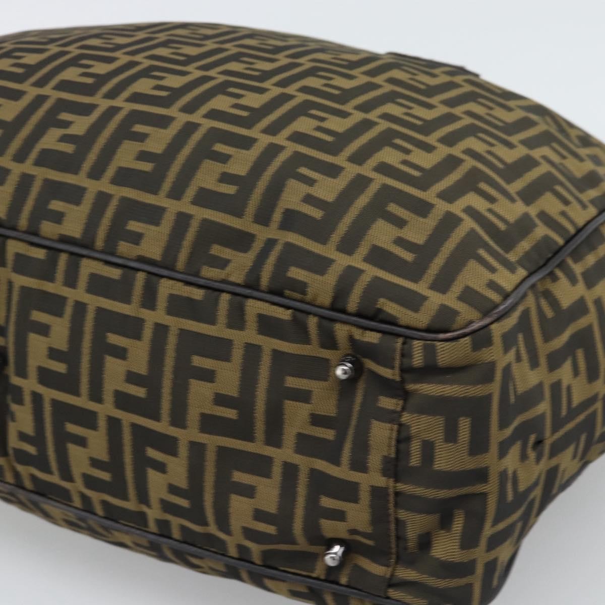 Fendi Vintage Zip Tote Zucca Canvas, Khaki, Canvas, Tote Bag