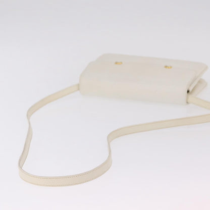 Gucci Shoulder Leather, White, Leather, Shoulder Bag