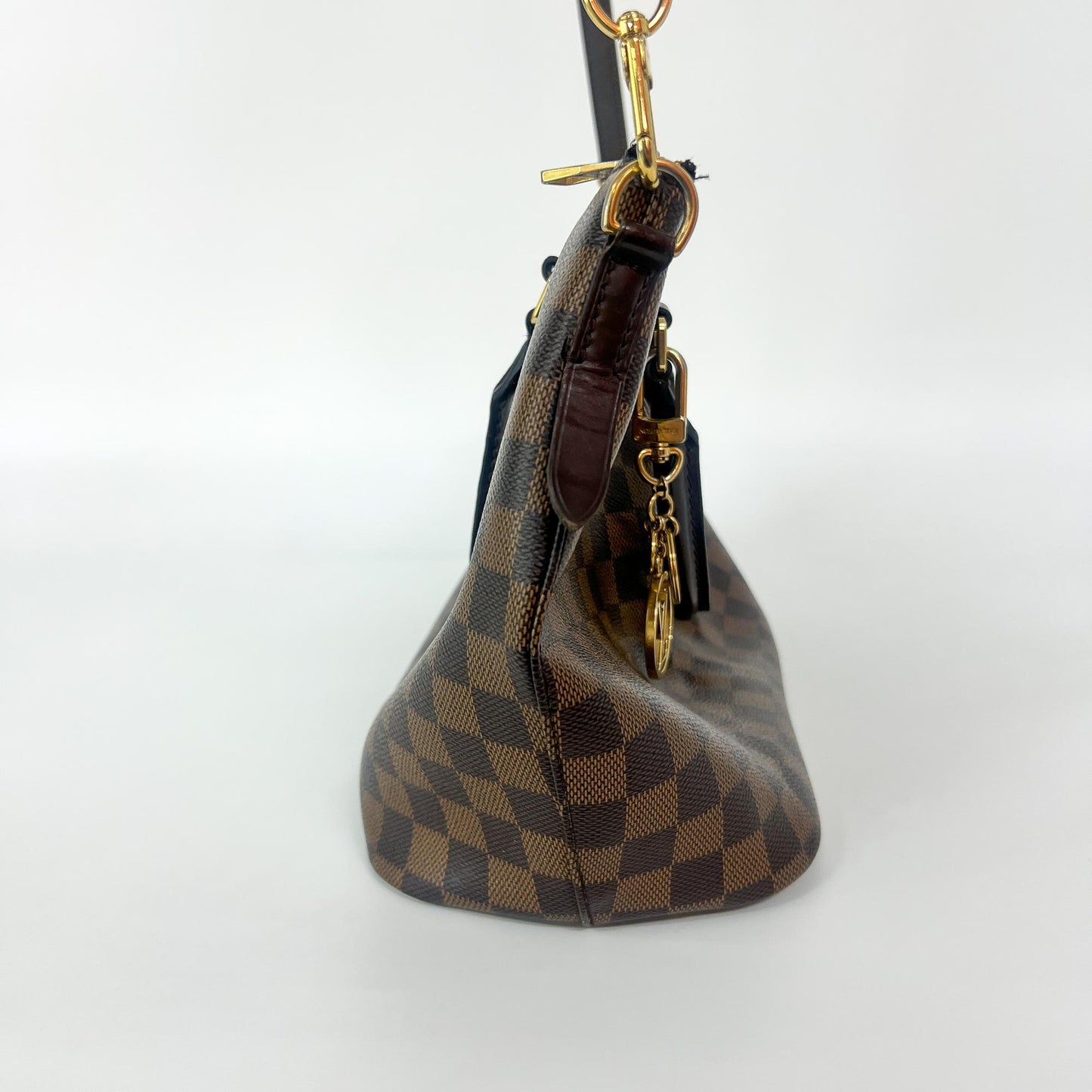 Louis Vuitton Siena Handbag Damier, Brown, Canvas, Handbag