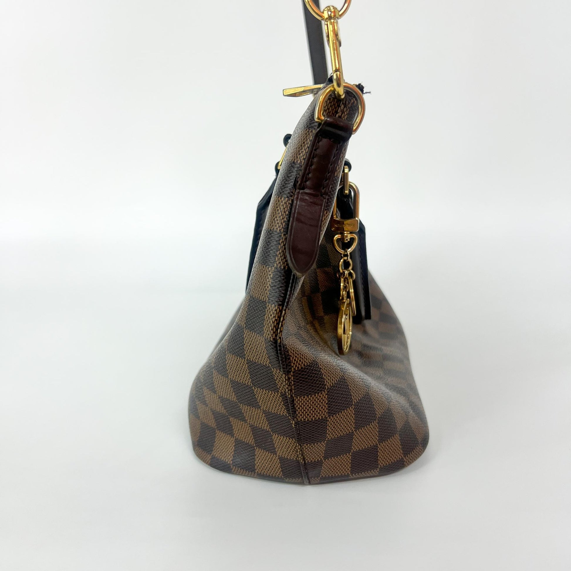 Louis Vuitton Siena Handbag Damier, Brown, Canvas, Handbag