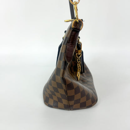 Louis Vuitton Siena Handbag Damier, Brown, Canvas, Handbag