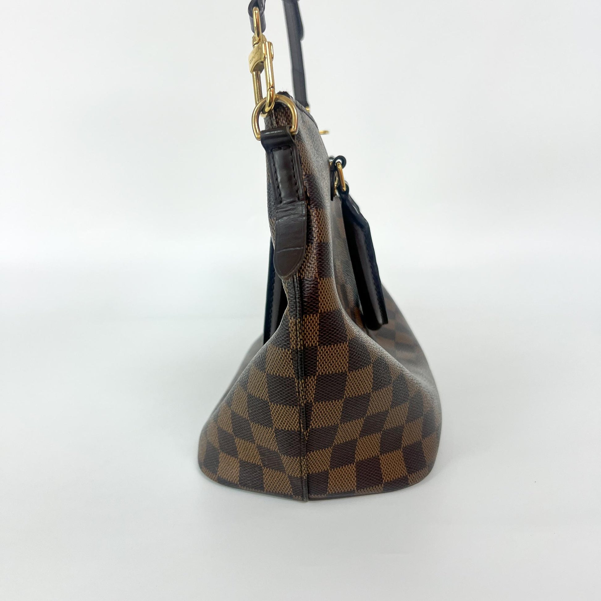 Louis Vuitton Siena Handbag Damier, Brown, Canvas, Handbag