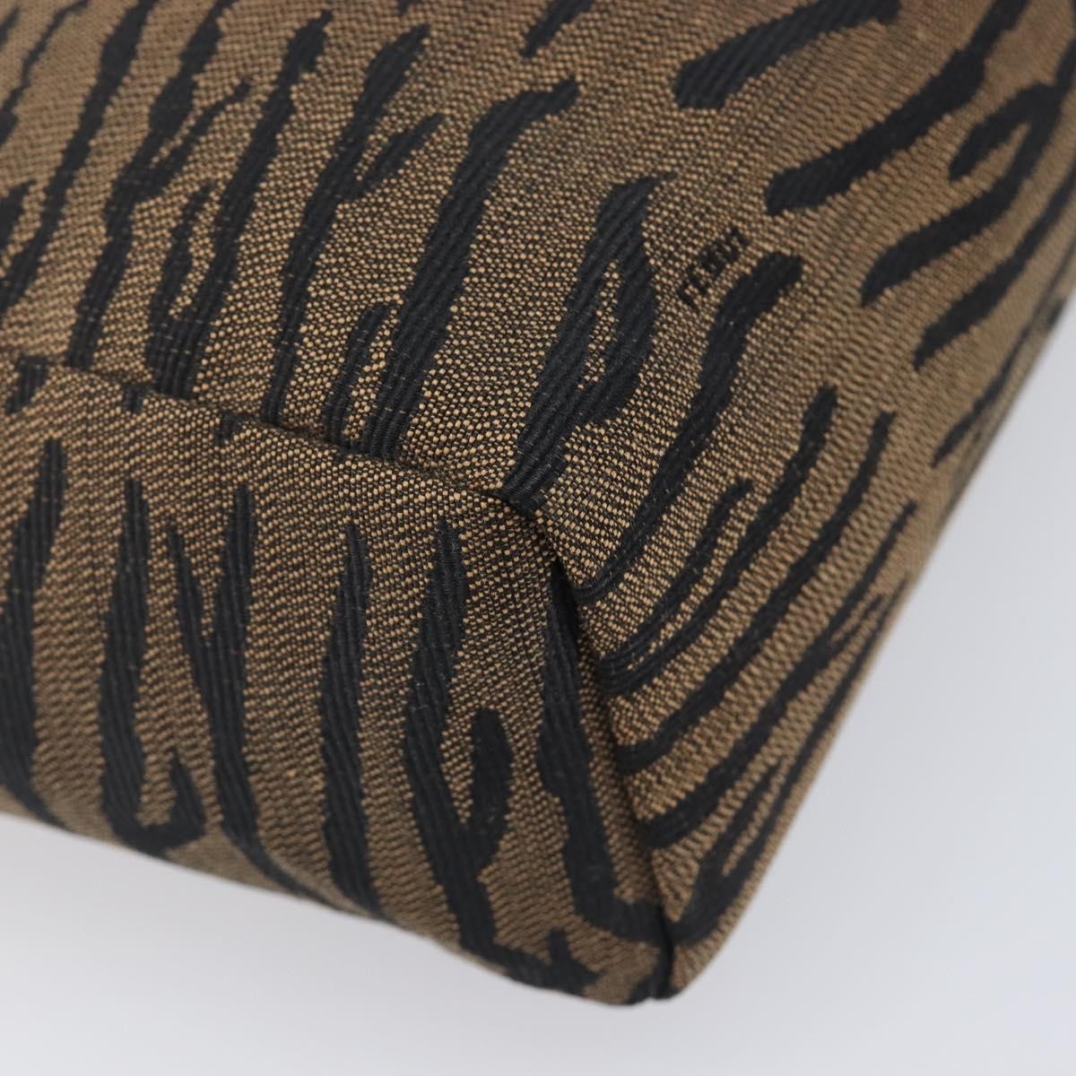 Fendi Handbag canvas, Brown, Canvas, Handbag