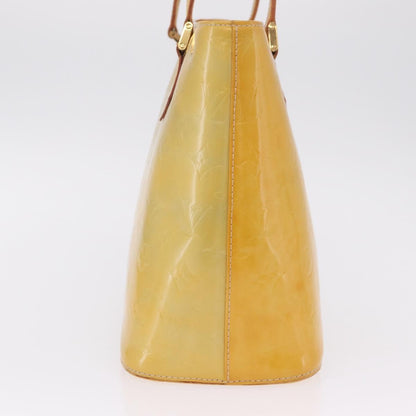 Louis Vuitton Houston Monogram Vernis, Yellow, Patent Leather, Handbag
