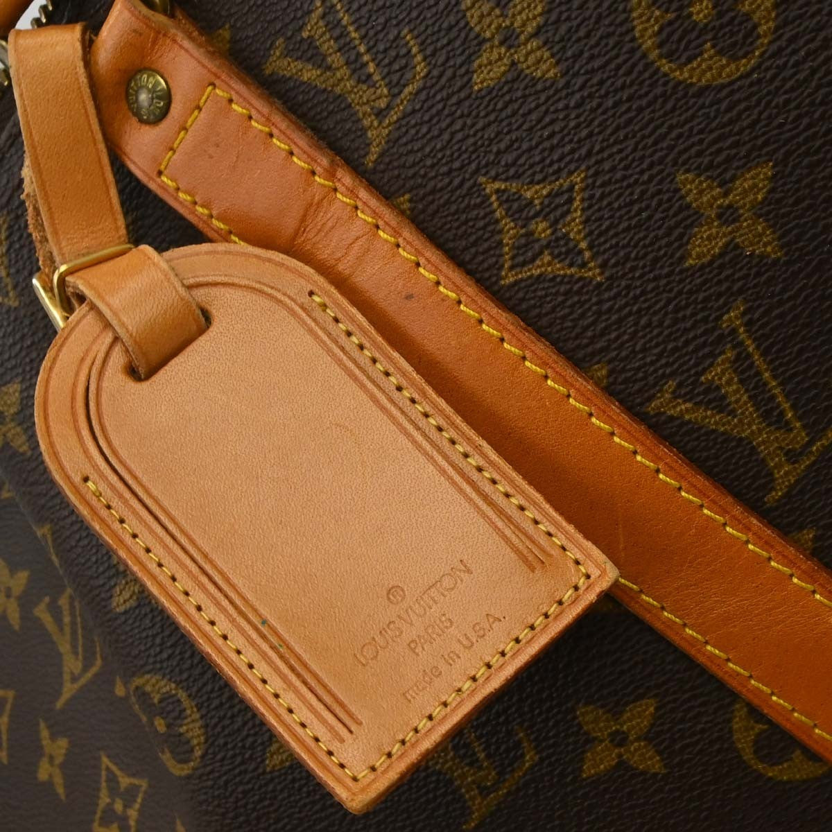 Louis Vuitton Keepall Monogram Canvas, Brown, Canvas, Travel Bag
