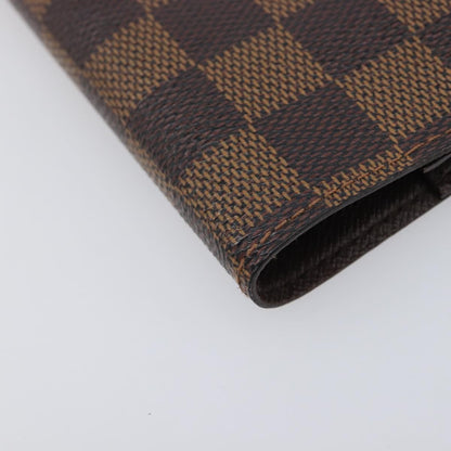 Louis Vuitton Ring Agenda Cover Damier, Brown, Canvas, Briefcase