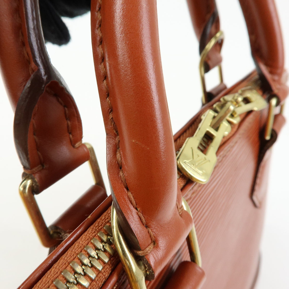 Louis Vuitton Alma Epi Leather, Brown, Leather, Handbag