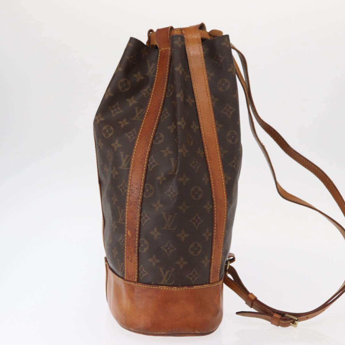 Louis Vuitton Randonnee Pochette Monogram Coated Canvas, BROWN, CANVAS, Handbag