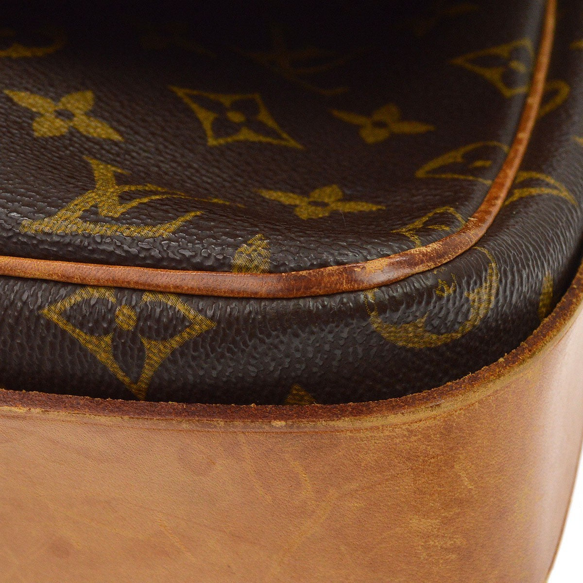 Louis Vuitton Cartouchiere Monogram Canvas, Brown, Canvas, Handbag
