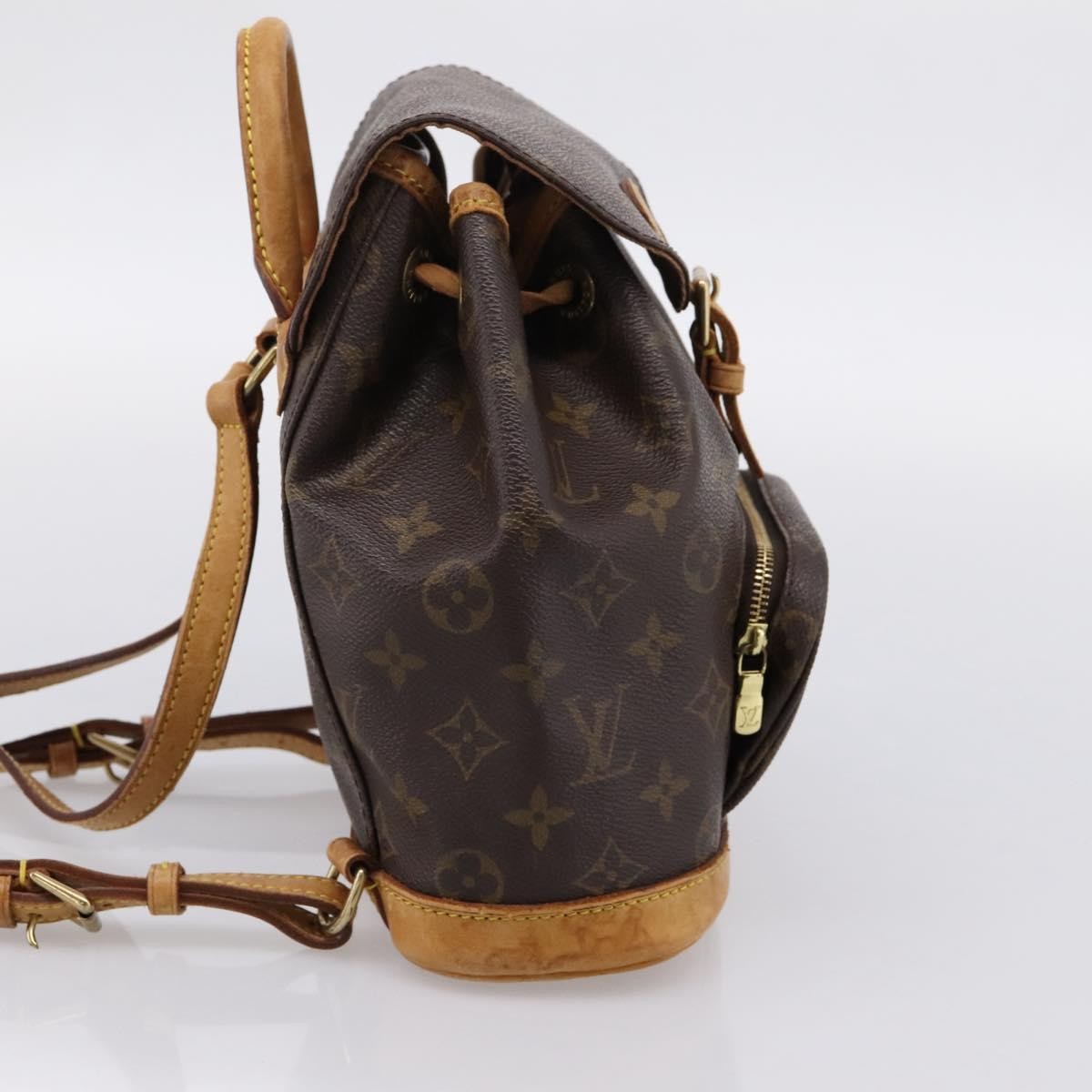 Louis Vuitton Vintage Montsouris Monogram Canvas, Brown, Canvas, Backpack