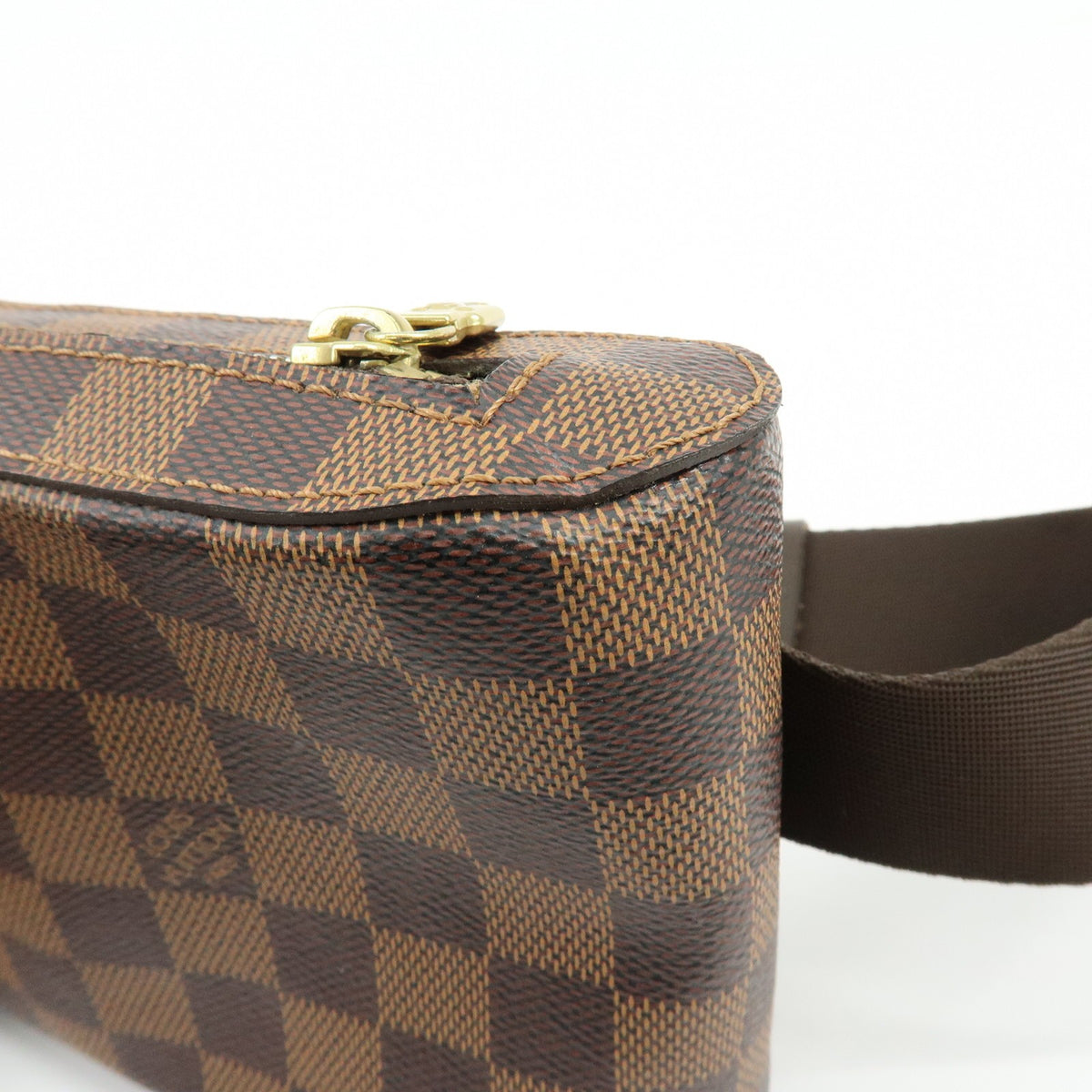 Louis Vuitton Geronimos Waist Damier, Brown, Canvas, Shoulder Bag