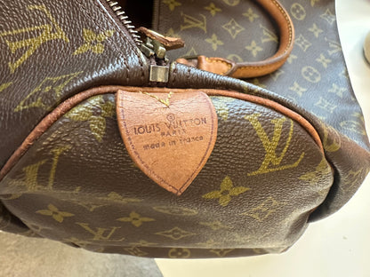 Louis Vuitton Speedy Handbag Monogram Canvas, Brown, Canvas, Handbag