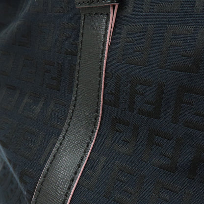 Fendi Superstar Zucchino Canvas, Black, Canvas, Tote Bag
