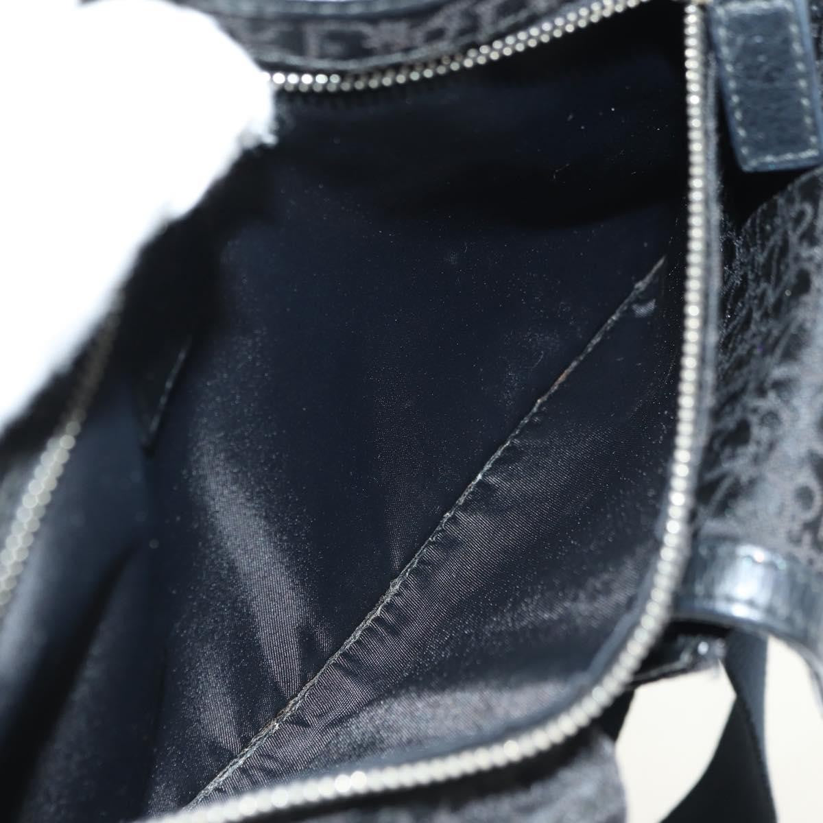 Christian Dior Vintage Street Chic Belt Diorissimo Canvas, Black, Canvas, Handbag