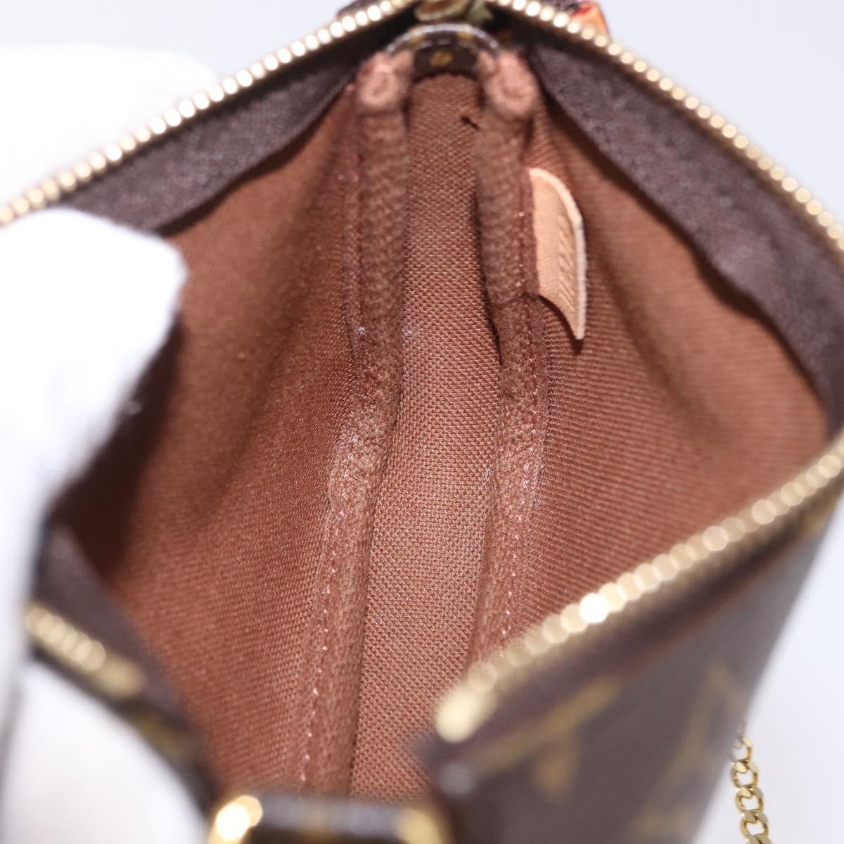 Louis Vuitton Mini pochette accessoires Canvas, Brown, Canvas, Clutch