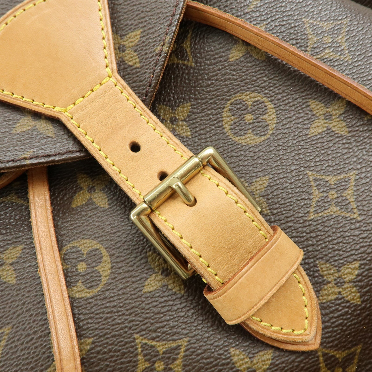 Louis Vuitton Vintage Montsouris Monogram Canvas, Brown, Canvas, Backpack