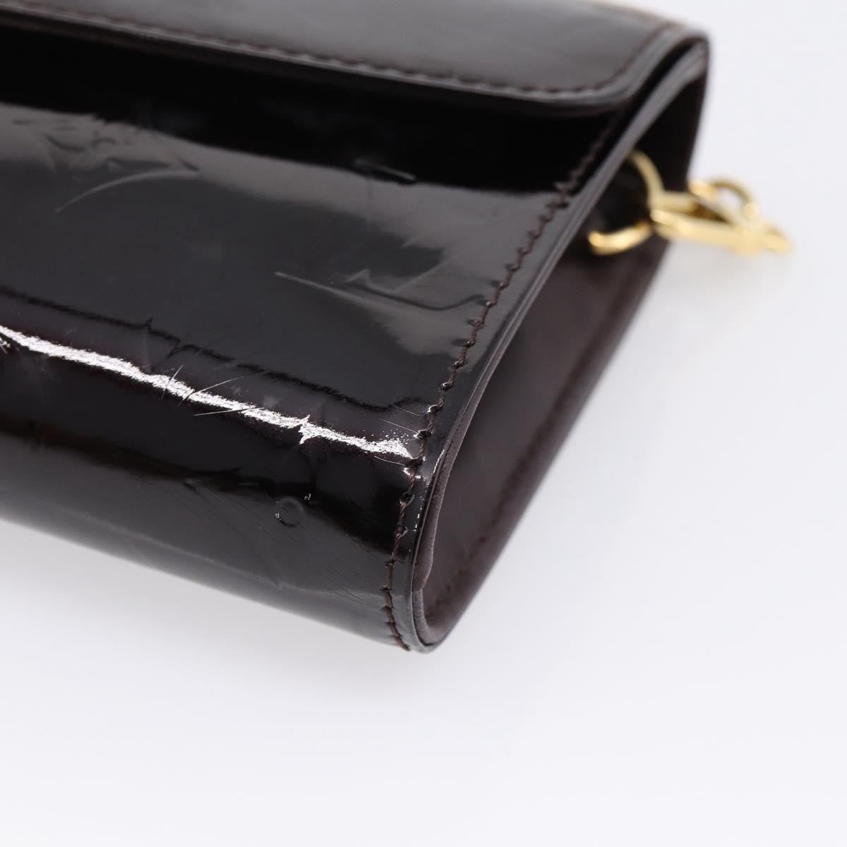 Louis Vuitton Bel Air Pochette Monogram Vernis, Burgundy, Patent Leather, Clutch