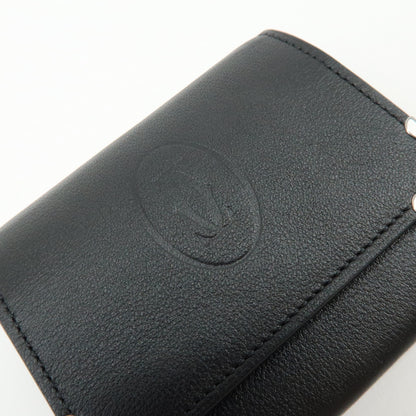 Cartier Coin Purse Must de Cartier Leather, Black, Leather, Wallet