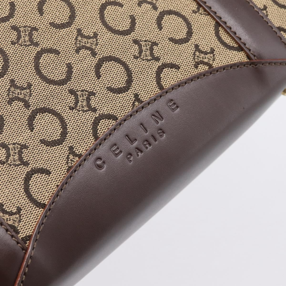 Celine C Macadam Canvas and Leather, Beige, Canvas, Tote Bag