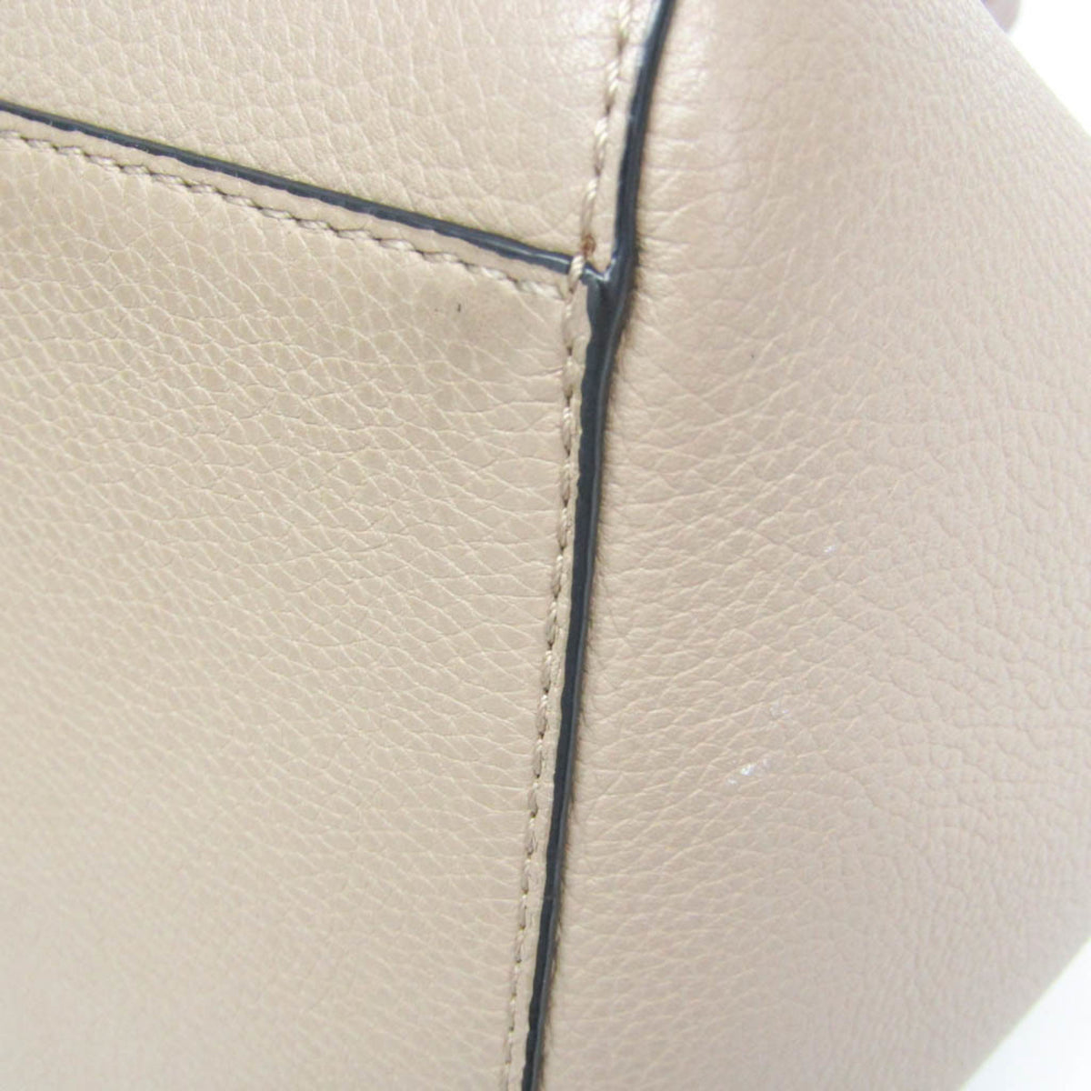 Loewe Hammock Nugget Leather, Beige, Leather, Handbag