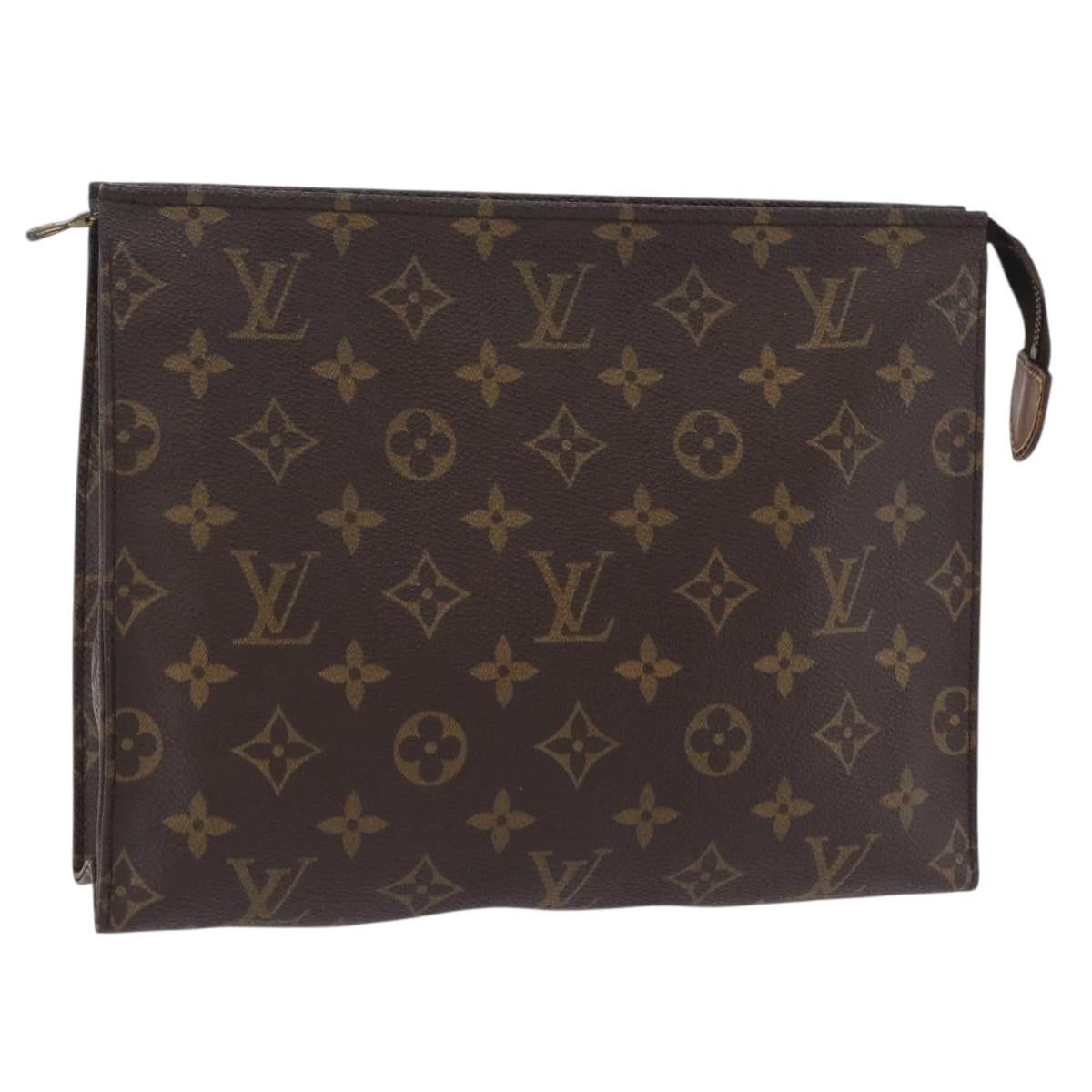 Louis Vuitton Toiletry Pouch Monogram Canvas, Brown, Canvas, Clutch