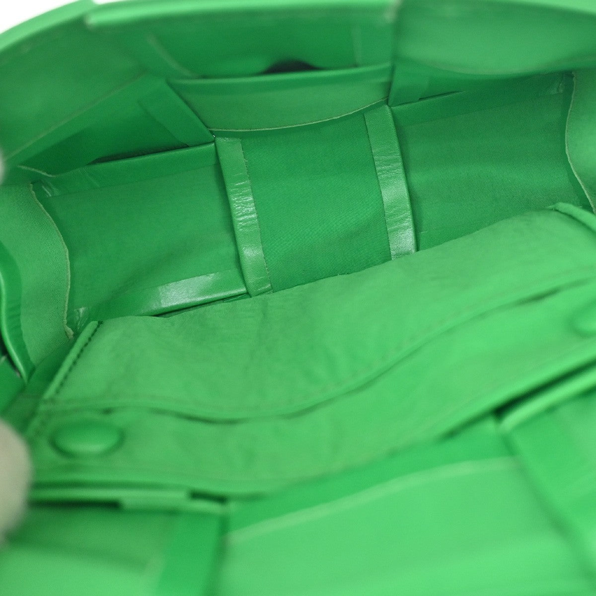 Bottega Veneta Cassette Maxi Intrecciato Leather, Green, Leather, Crossbody Bag
