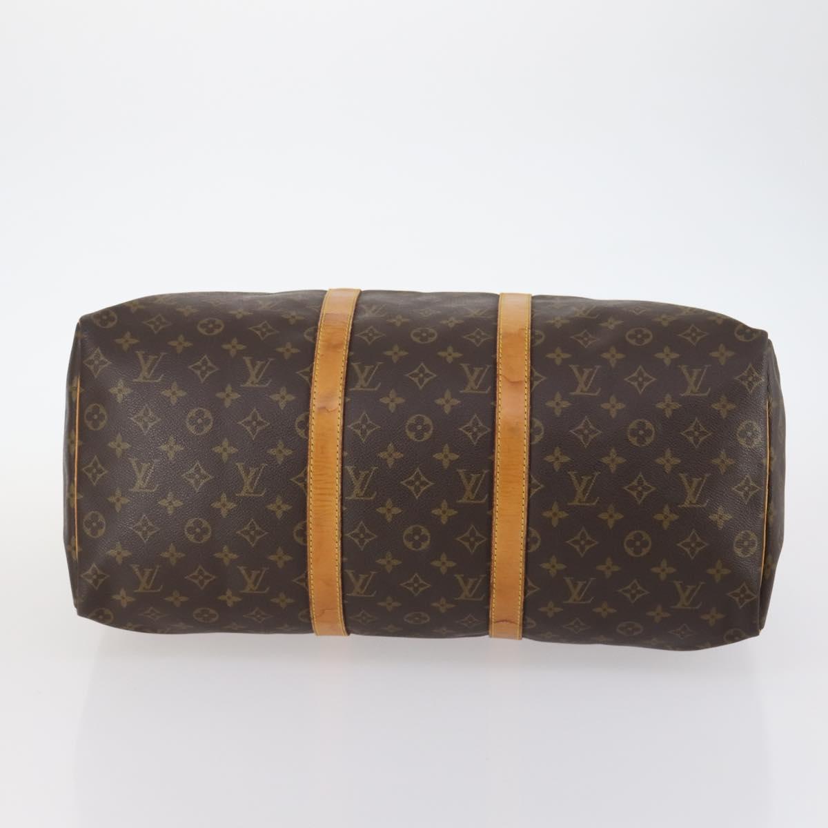 Louis Vuitton Keepall Bag Monogram Canvas, BROWN, CANVAS, Travel bag